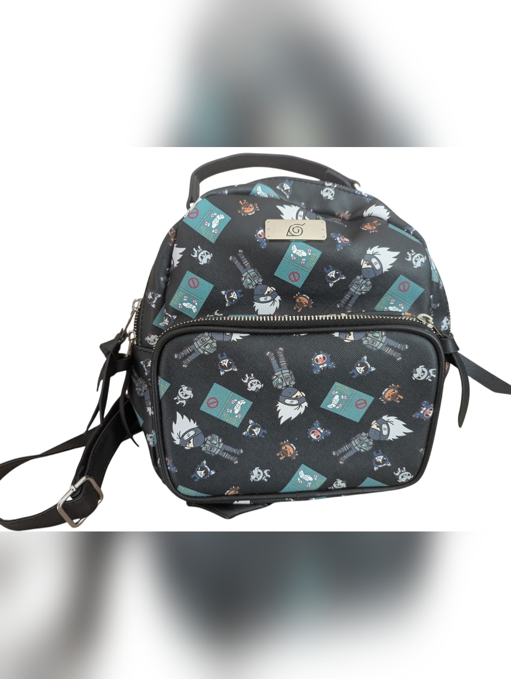 Bioworld Naruto Shippuden Kakashi Hatake Chibi AOP Mini Backpack Bag